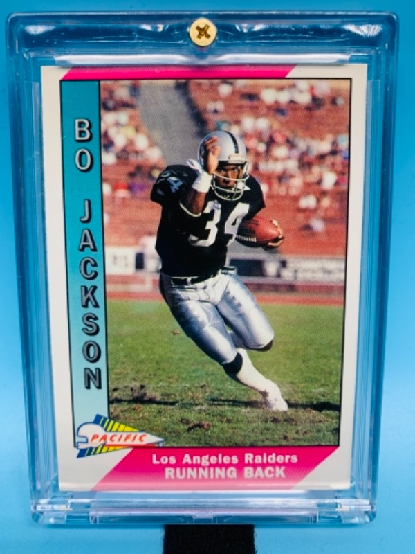 Photo 1 of 767264…1991 pacific bo Jackson card 234 in hard plastic case 