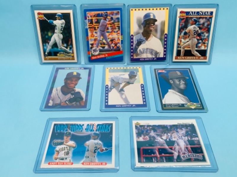 Photo 1 of 767271…9 ken Griffey jr. Trading cards in hard plastic sleeves 