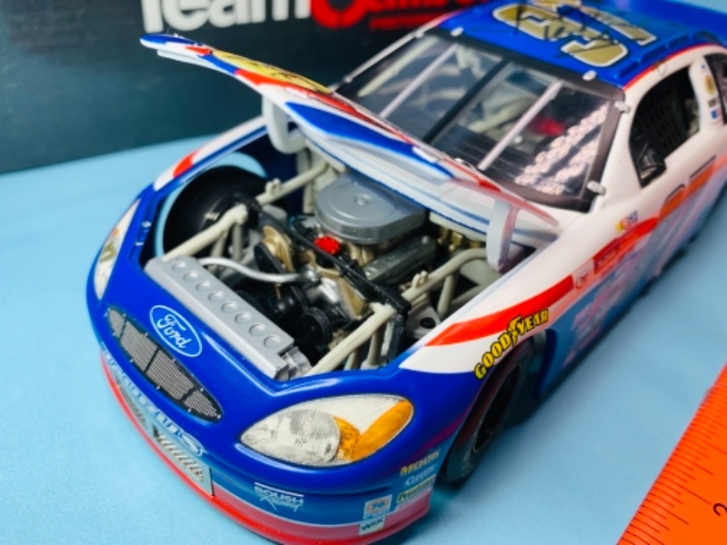 Photo 5 of 767287…autographed by Kurt Busch and other team caliber 1:24 scale die cast stock car in original box 