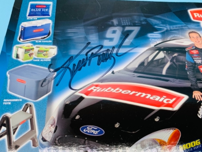 Photo 2 of 767290…autographed nascar cap and posters- Kurt Busch and other 