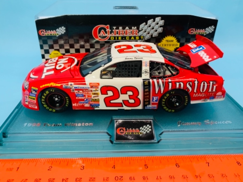 Photo 1 of 767291…8 inch nascar die cast stock car with coa in display- display has some scuffs