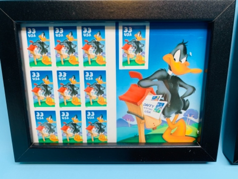 Photo 3 of 767292…3 framed sets of Warner bros. Collectible  Stamps 