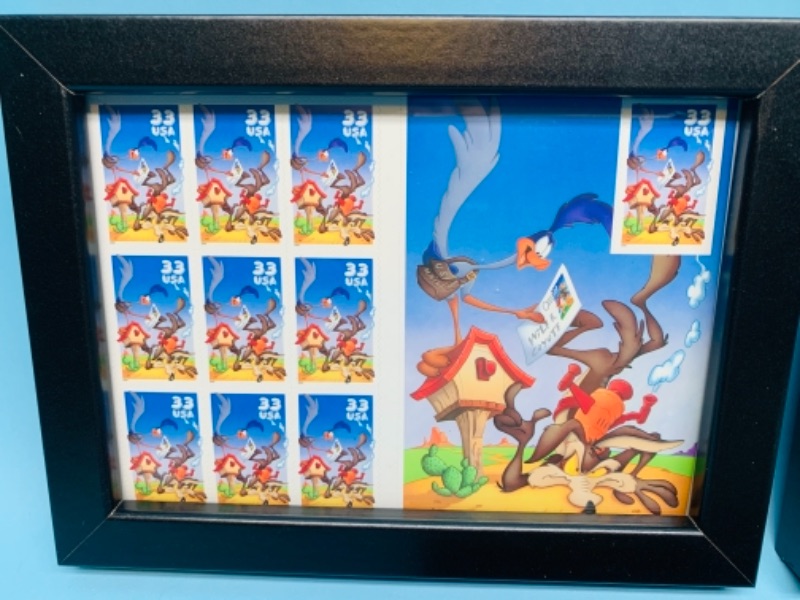 Photo 4 of 767293…3 framed Warner bros. Collectible stamps 