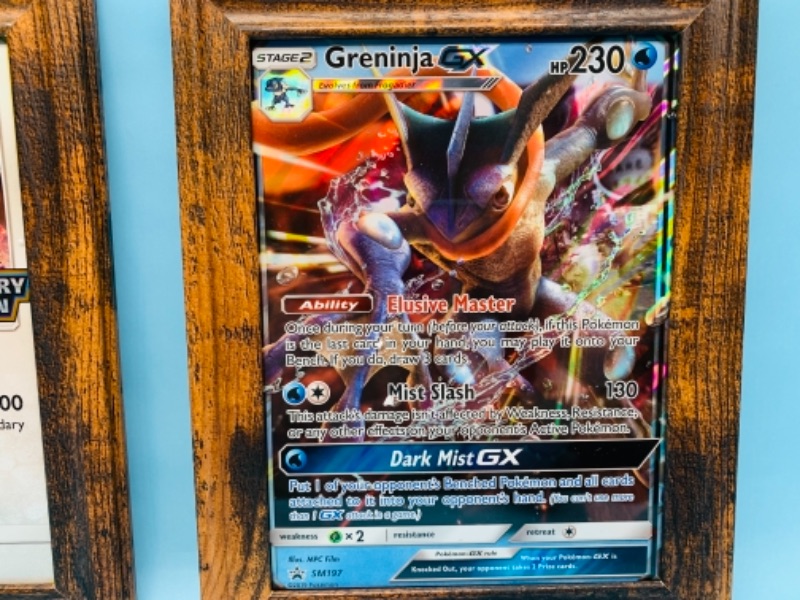 Photo 3 of 767294…2 framed jumbo Pokémon cards 