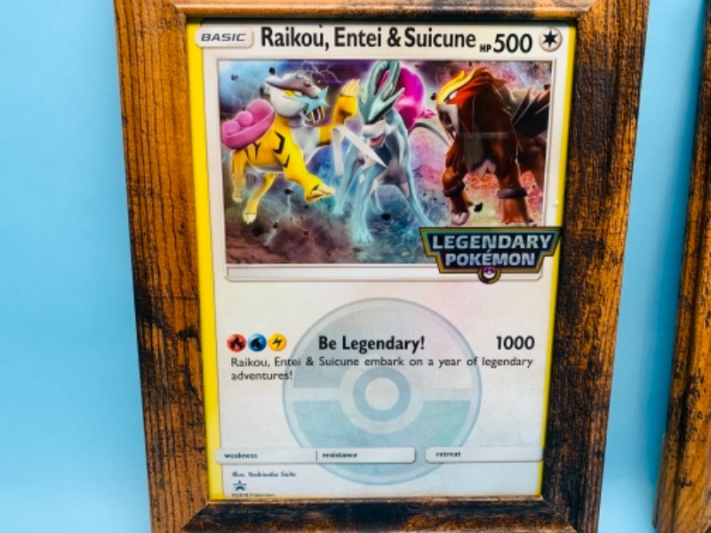 Photo 2 of 767294…2 framed jumbo Pokémon cards 