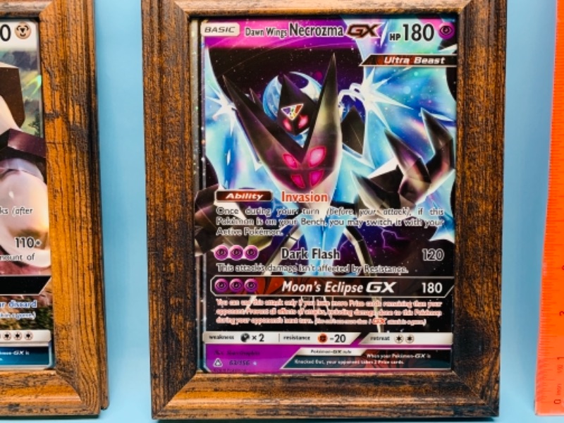 Photo 3 of 767295…2 framed jumbo Pokémon cards 