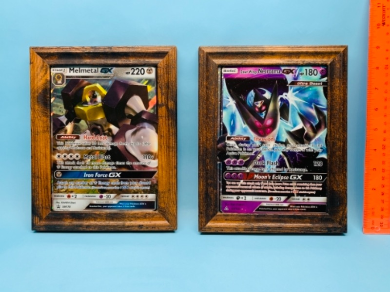 Photo 1 of 767295…2 framed jumbo Pokémon cards 