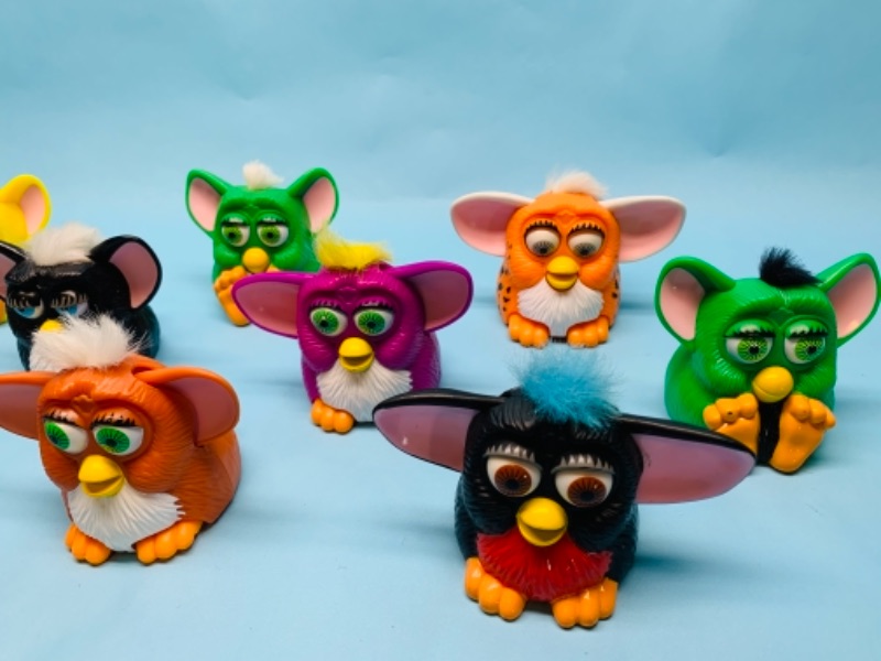 Photo 2 of 767299…9 vintage McDonald’s plastic furby toys