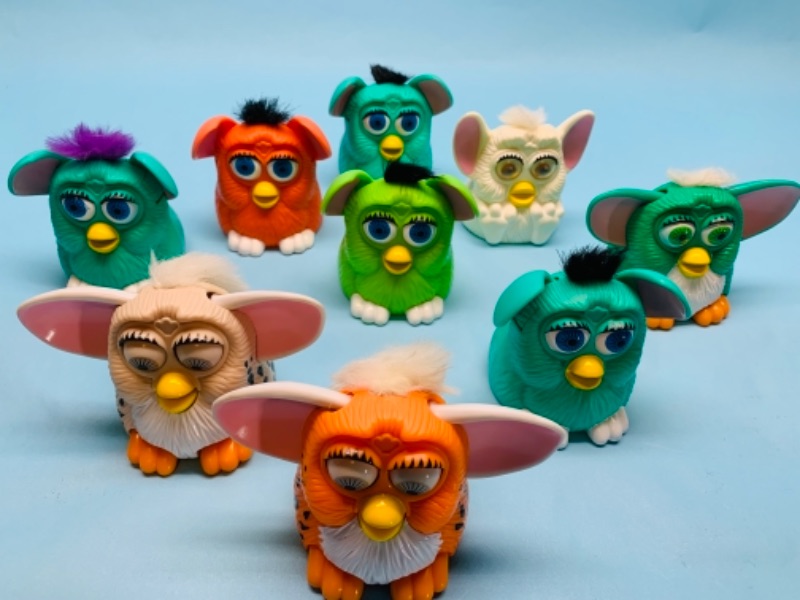 Photo 1 of 767300…9 vintage McDonald’s plastic furby toys