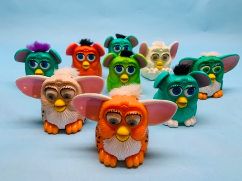 Photo 1 of 767300…9 vintage McDonald’s plastic furby toys