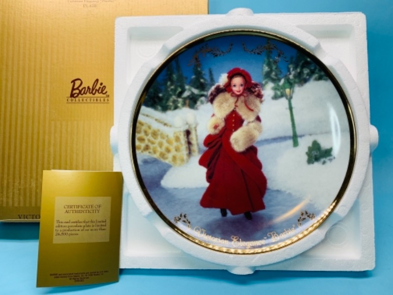 Photo 1 of 767301…vintage hallmark Barbie Victorian elegance collectors plate with coa in box 