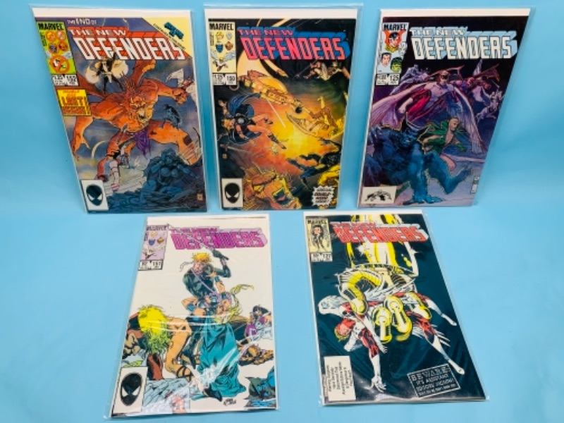 Photo 1 of 767308…5 vintage the new defenders comics in plastic sleeves