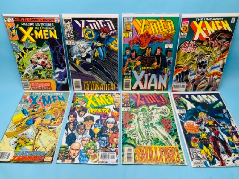 Photo 1 of 767312…8 older X-Men comics in plastic sleeves