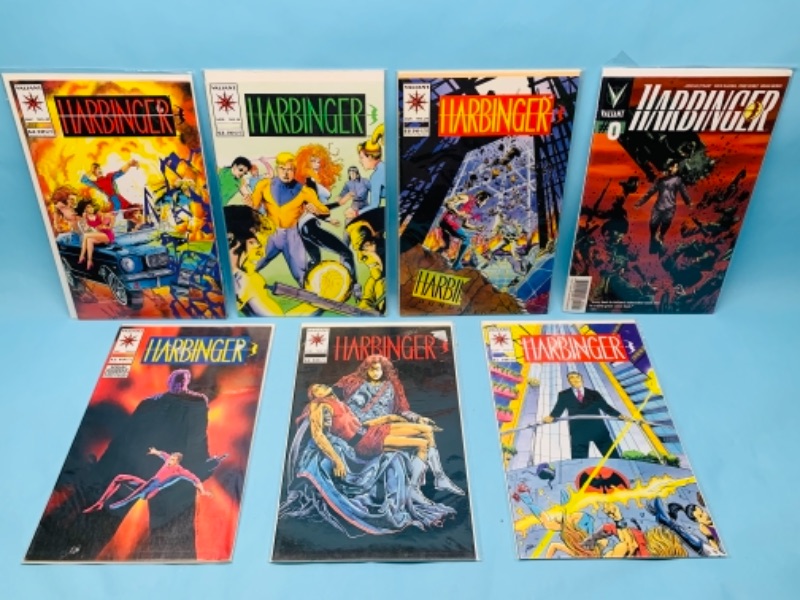 Photo 1 of 767316…7 harbinger comics in plastic sleeves