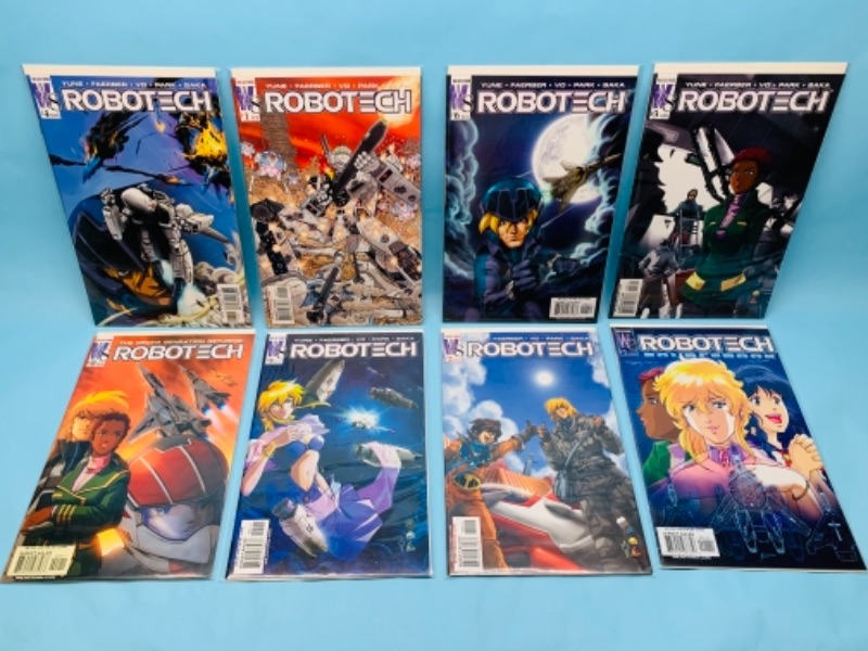 Photo 1 of 767317…8 Robotech comics in plastic sleeves