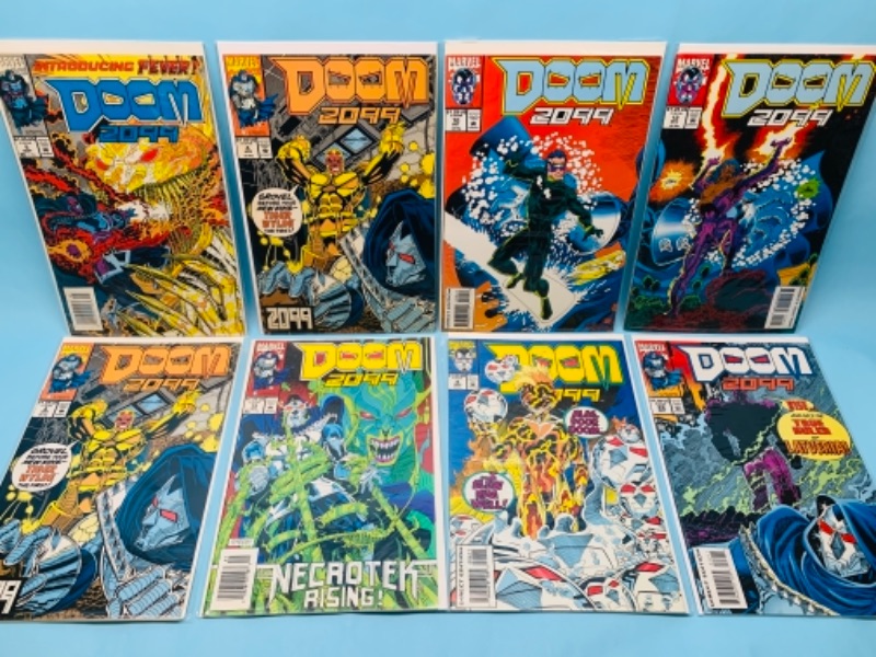 Photo 1 of 767321…8 older doom 2099 comics in plastic sleeves