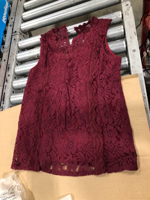 Photo 1 of M burgundy blouse 