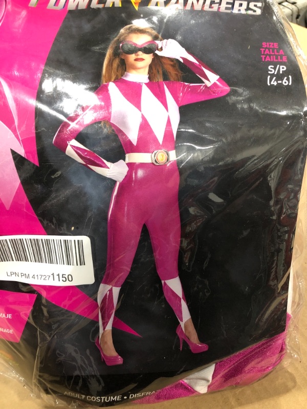 Photo 1 of S Disguise Sabans Mighty Morphin Power Rangers Pink Ranger Sassy Bodysuit Costume
