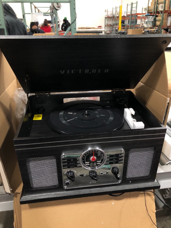 Photo 3 of Victrola VTA-200B Wooden 6-In-1 Nostalgic Classic Turntable with Bluetooth