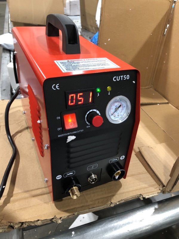 Photo 4 of Plasma Cutter, Max Cutting Thickness 20MM, 50A Inverter DC Inverter 110/220V Dual Voltage Cutting Machine with Free Accessories Easy Cutter Welder,Making Our Planet More Productive
