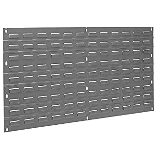 Photo 1 of Akro-Mils 30136 Louvered Steel Wall Panel Garage Organizer for Mounting AkroBin Storage Bins, (36-Inch W x 19-Inch H), Grey, (1-Pack)
