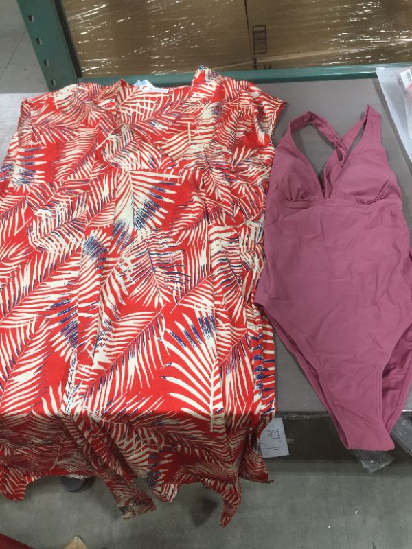 Photo 2 of (2 pack) CUPSHE women's sundress and one piece bikini's (M)