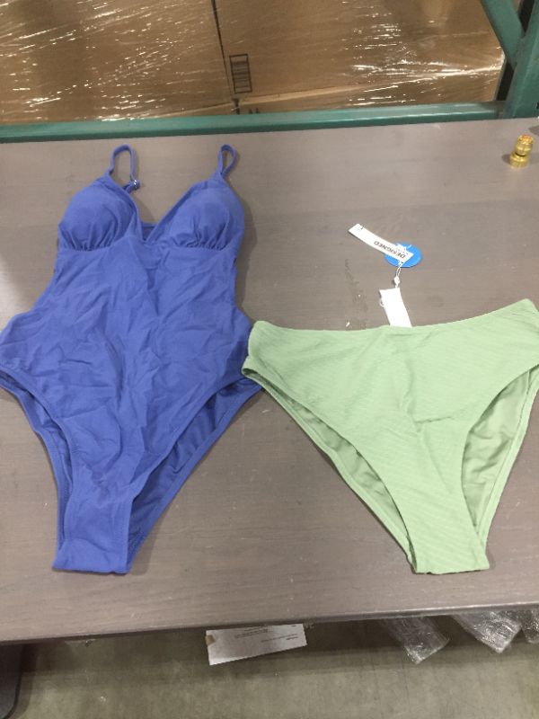 Photo 2 of (2 pack) CUPSHE women's one piece bikini with additional swim underwear (L)