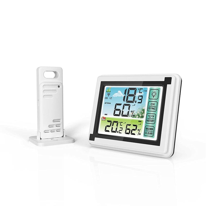 Photo 1 of Indoor Outdoor Thermometer - EN8822D Wireless Indoor and Outdoor Thermometer and Hygrometer,Digital Thermometer and Hygrometer with Transmitter