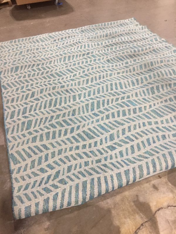 Photo 2 of Blue area rug 10 x 8 ft