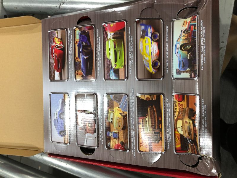 Photo 2 of ?Disney and Pixar Cars Florida International Speedway Die-Cast 10-Pack, 1:55 Scale Vehicles for Racing & Storytelling Fun, Gift for Kids Ages 3 Year
