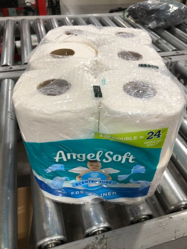 Photo 2 of Angel Soft Bathroom Tissue, 2-Ply, with Fresh Linen Scent, Double Roll - 12 rolls