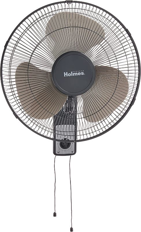 Photo 1 of HOLMES Oscillating Wall-Mountable Fan, 16 Inch (HMF1611A-UM),Black
