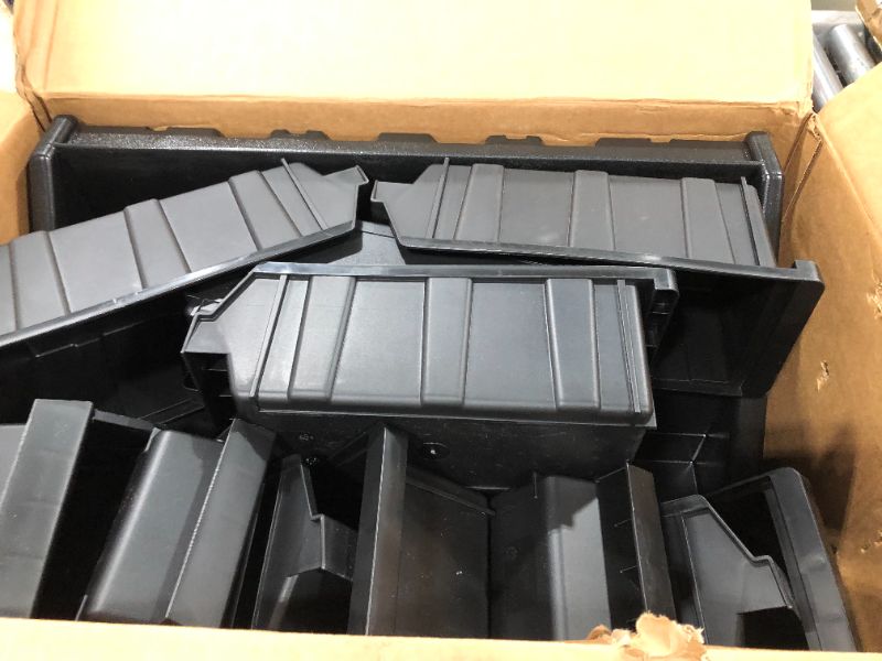 Photo 2 of Cambro 12RS12110 - Organizer Rack, with 12 Bins, 25-1/8 X 21-3/8 X 14-1/4, Black
