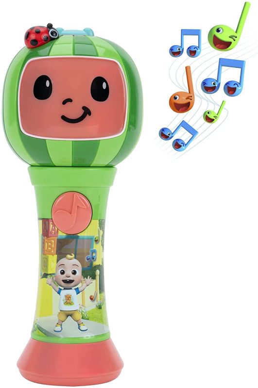 Photo 1 of First Act CoComelon Musical Sing-Along Microphone Plays Clips of The ‘Thank You’ Song - Musical Instruments for Kids, Toddlers, and Preschoolers
