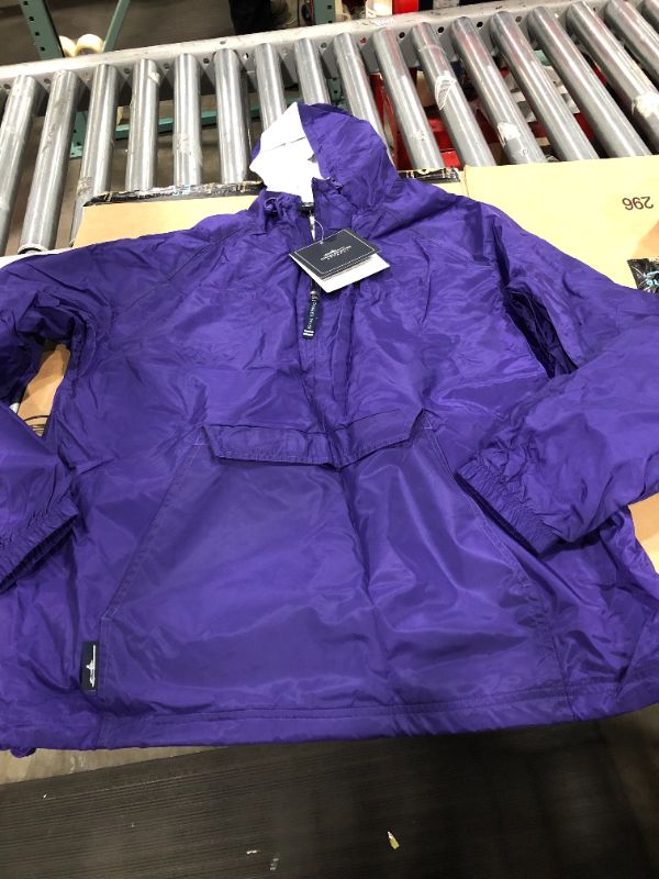 Photo 1 of Size XL, Charles river purple windbreaker styled jacket