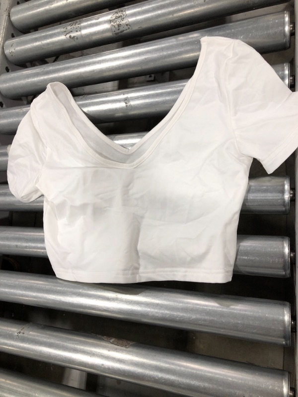 Photo 1 of XS white crop top