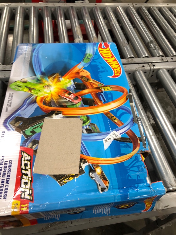 Photo 1 of Hot Wheels Corkscrew Crash Track with Motorized Boosters 

