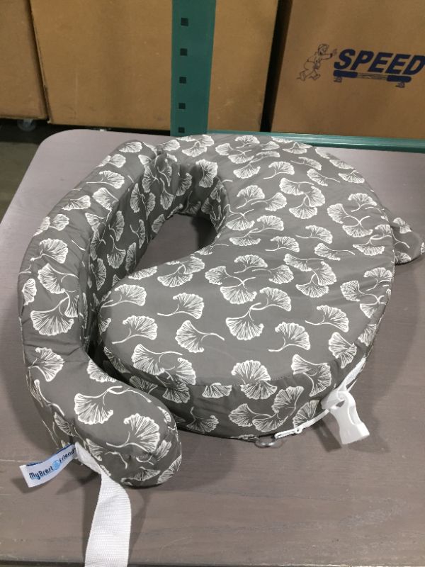 Photo 1 of My Brest Friend Original Nursing Posture Pillow, Grey Flowing Fans
