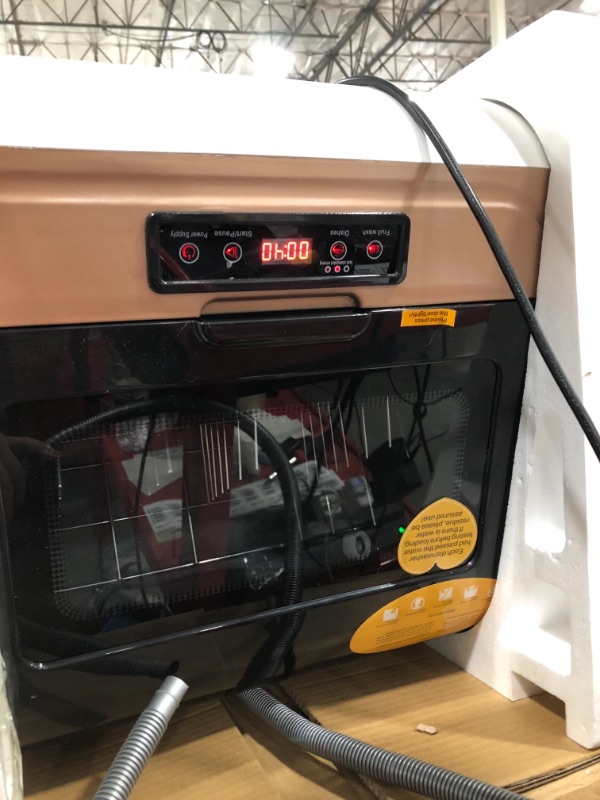 Photo 1 of HAIMIM Portable Countertop Dishwasher,4 Washing Programs, Air-Dry Function and LED Light for Small Apartments, Dorms and RVs (Golden)
