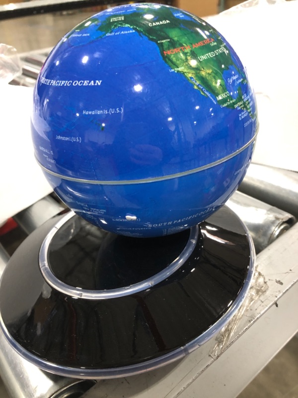 Photo 1 of Magnetic Levitation Floating Globe Anti Gravity Rotating World Map with LED Light for Educational Gift Home Office Desk Decoration
