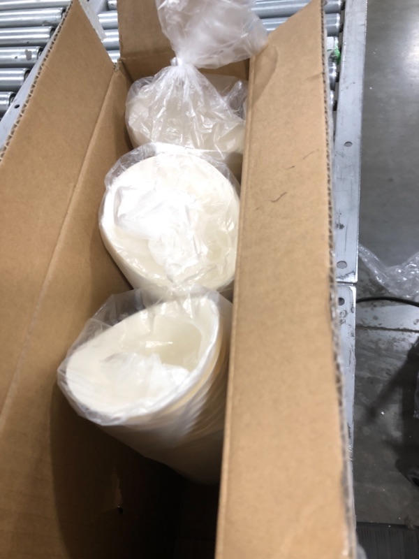 Photo 1 of Bio Tek 12 oz Round White Paper Incline Cup - 3 1/2" x 3 1/2" x 4 3/4" - 75 count box

