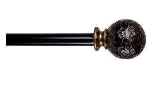 Photo 1 of 28"-48" Hammered Ball Drapery Rod Set, 5/8", Bronze