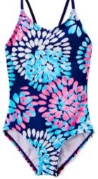 Photo 1 of Kanu Surf Girls' Daisy Beach Sport 1-Piece Swimsuit
