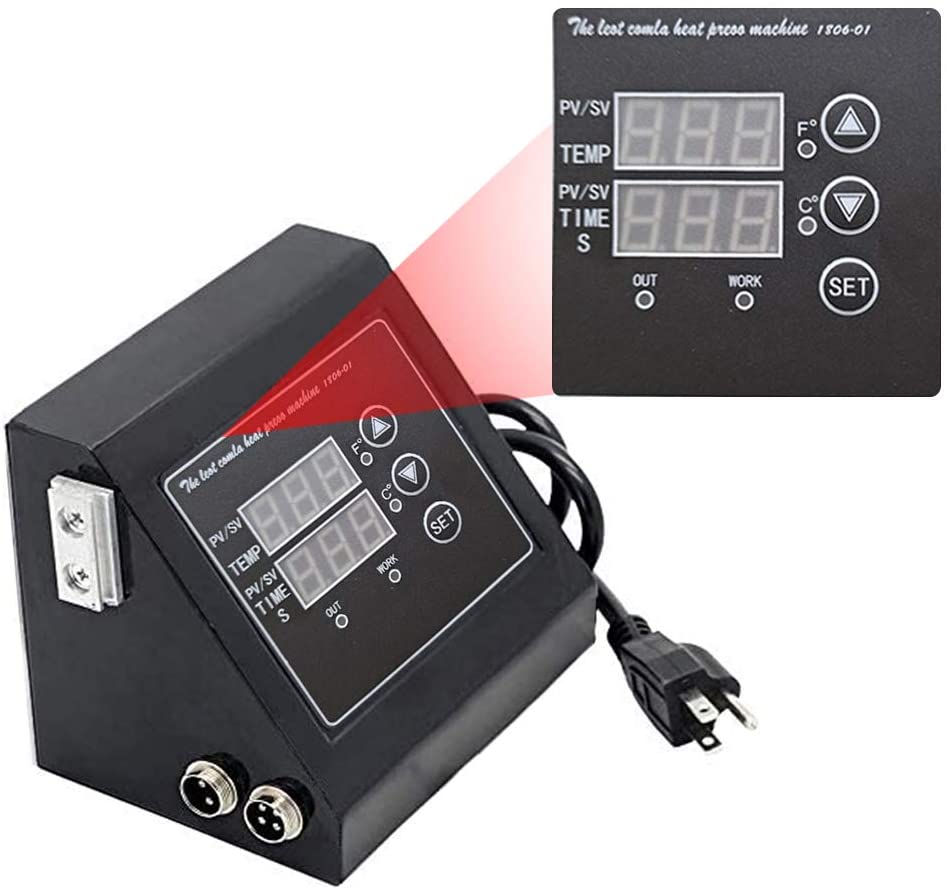 Photo 1 of TZUTOGETHER Upgrade Heat Press Machine Digital Box, New Slide Rail and Dual Interface Settings, More Stable Power/Auto-Timing/LED Controller, Meet The Needs of Various Types of Heat Press Machine.
