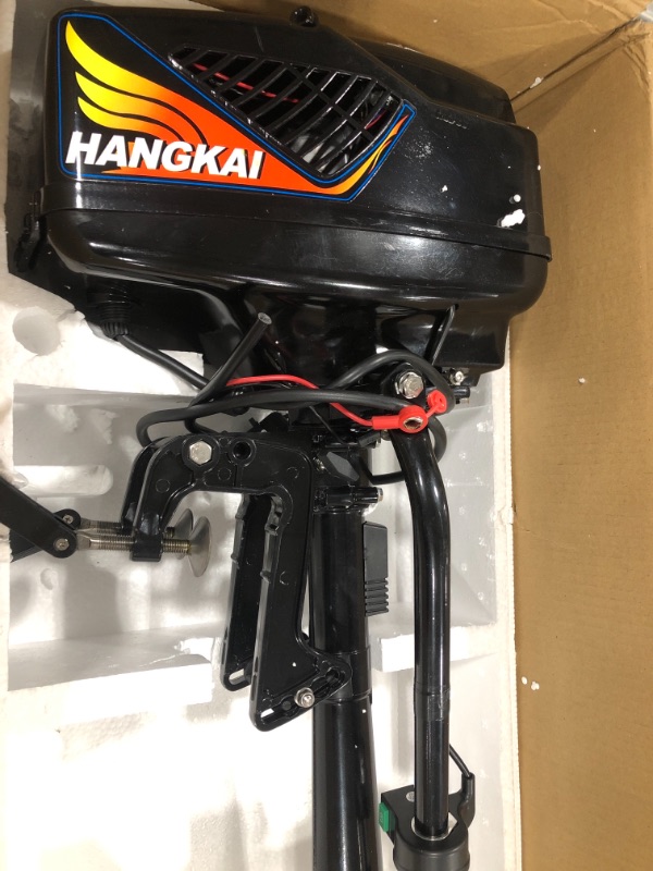 Photo 2 of 4HP Electric Outboard Motor Boat Engine Water Sports Heavy Duty Boat Motor with Air Cooling CDI System Fishing Boat Engine 1000W 3000 RPM
