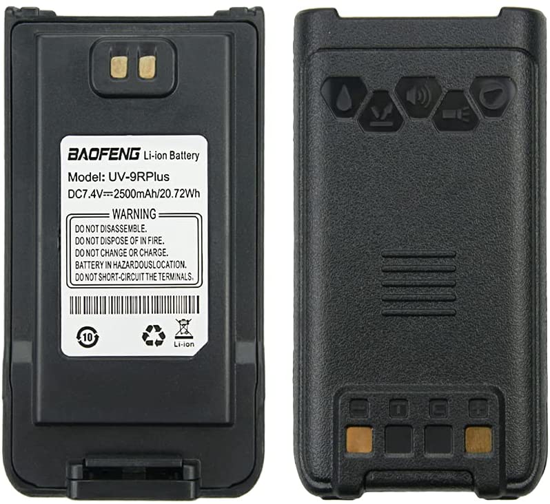Photo 1 of 7.4V 2500mAh Li-ion Replacement Battery for Baofeng UV-9R Plus Two Way Radio Battery
