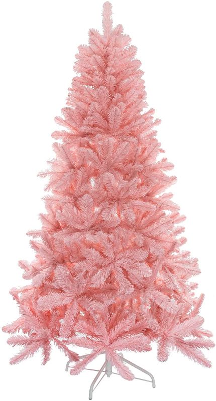 Photo 1 of 6ft Pink Christmas Tree Unlit Artificial