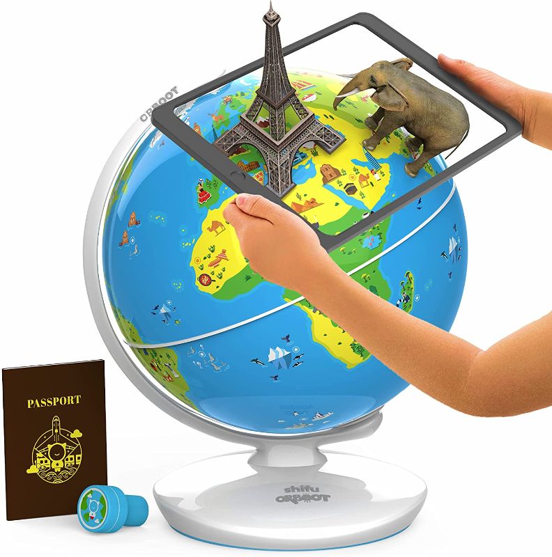 Photo 1 of Orboot Earth by PlayShifu (App Based): Interactive AR Globe For Kids, STEM Toy Ages 4-10, Educational Gift For Boys & Girls (No Borders, No Names On Globe)
