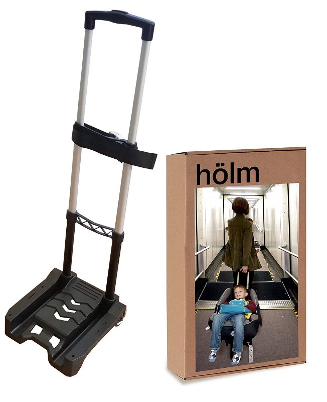 Photo 1 of Holm Airport Car Seat Stroller Travel Cart and Child Transporter - A Carseat Roller for Traveling. Foldable, storable, and stowable Under Your Airplane seat or Over Head Compartment.
