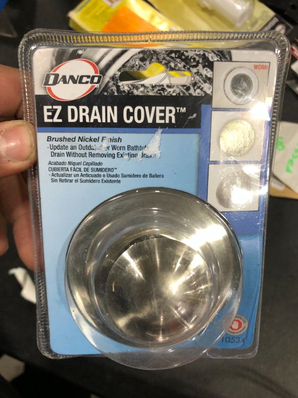 Photo 1 of Danco® EZ Drain Cover™ - Brushed Nickel
